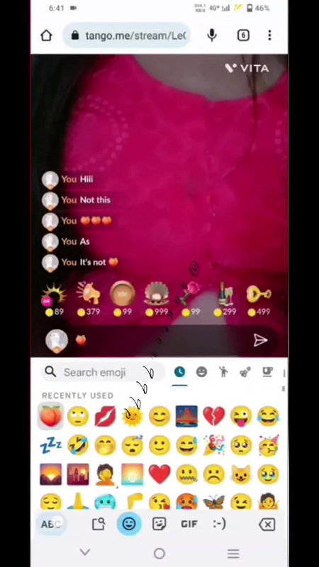 Swati showing her boobs and rubbing pussy on tango live 121 with face