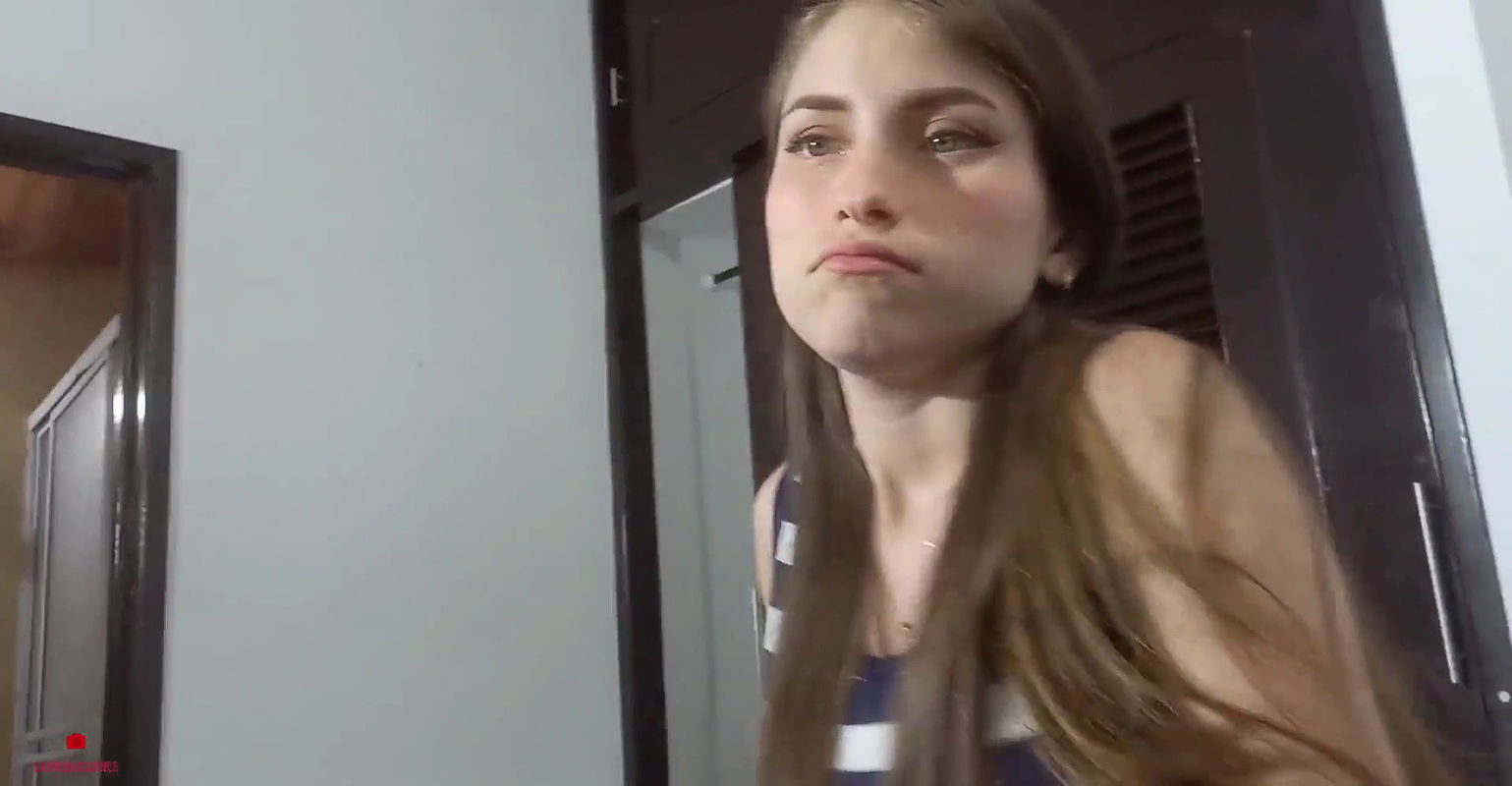 My eager sister gives me a blowjob on a family outing