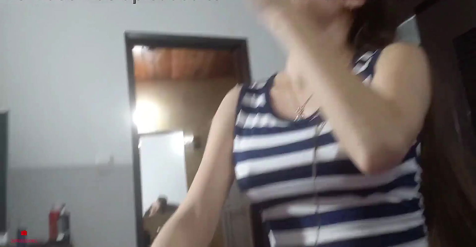 My eager sister gives me a blowjob on a family outing