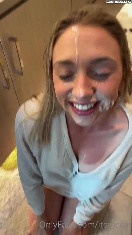 Girlfriend ruins her makeup with BF’s cum