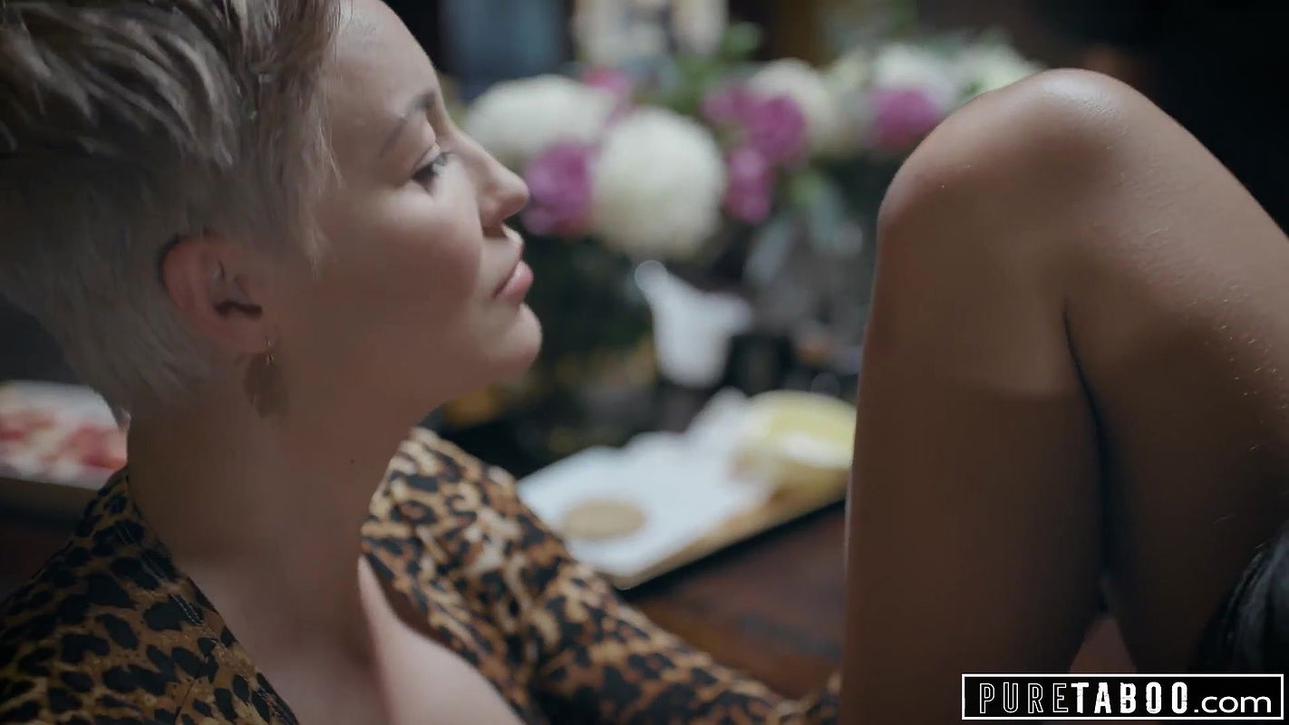 PURE TABOO Angry Stepmom Makes Teen Serve Dinner Naked