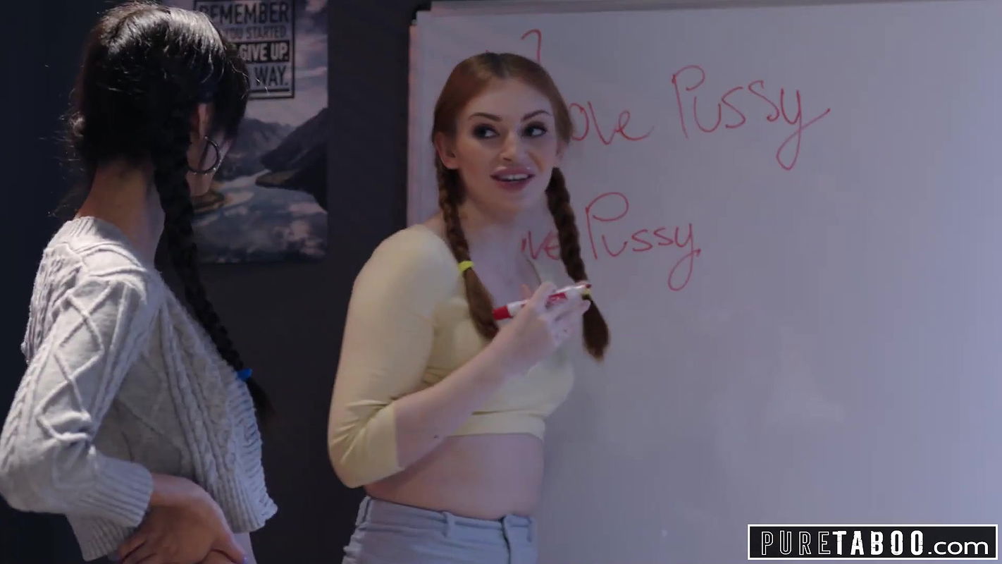 PURE TABOO Eliza Ibarra & Maya Kendrick Fuck Their Professor To Stay Out Of Trouble