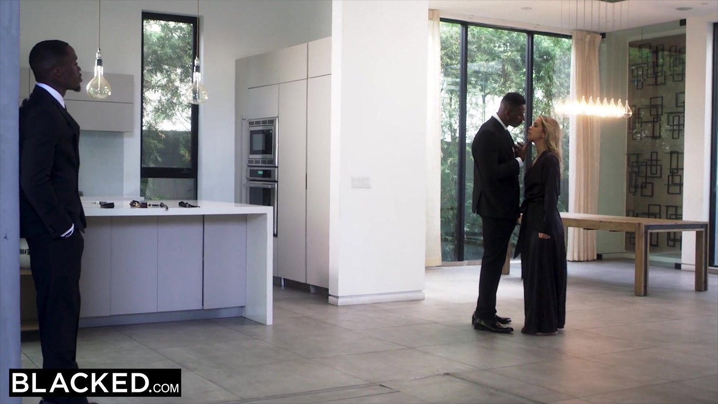 BLACKED Alina has rough kinky sex with 2 huge BBCs