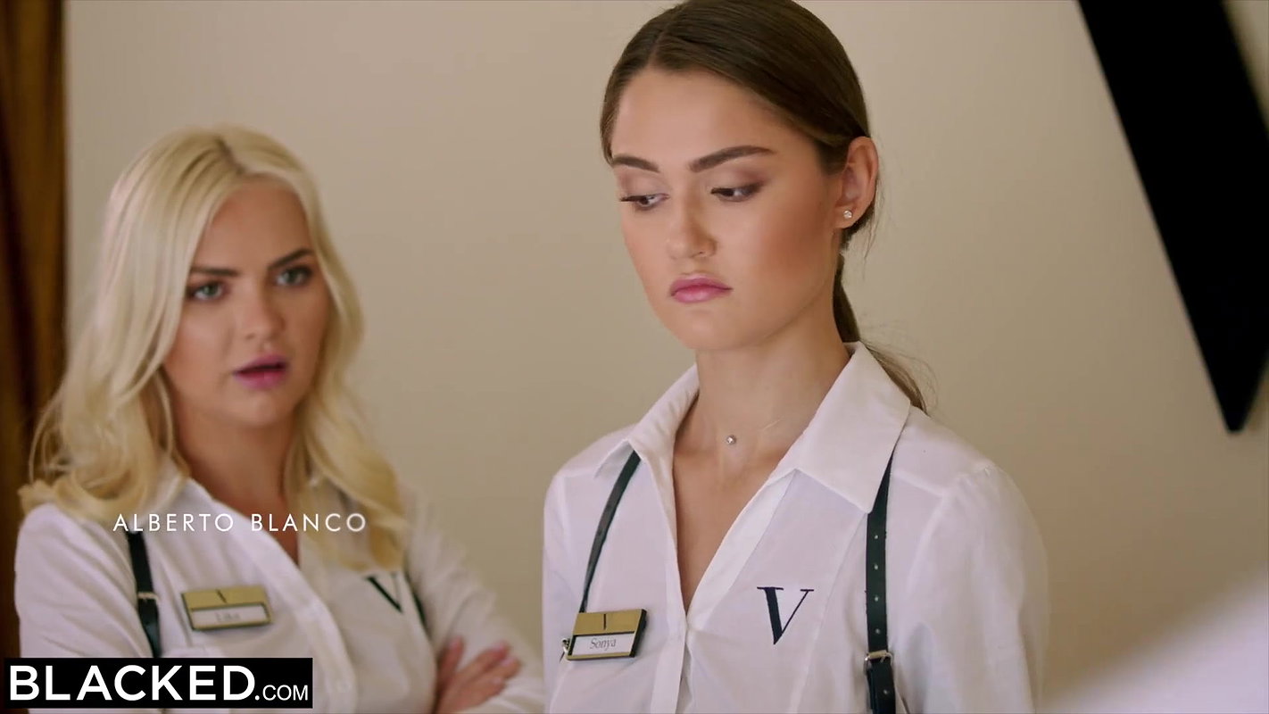 BLACKED BBC-hungry Kaisa & Eveline seduce hotel employee