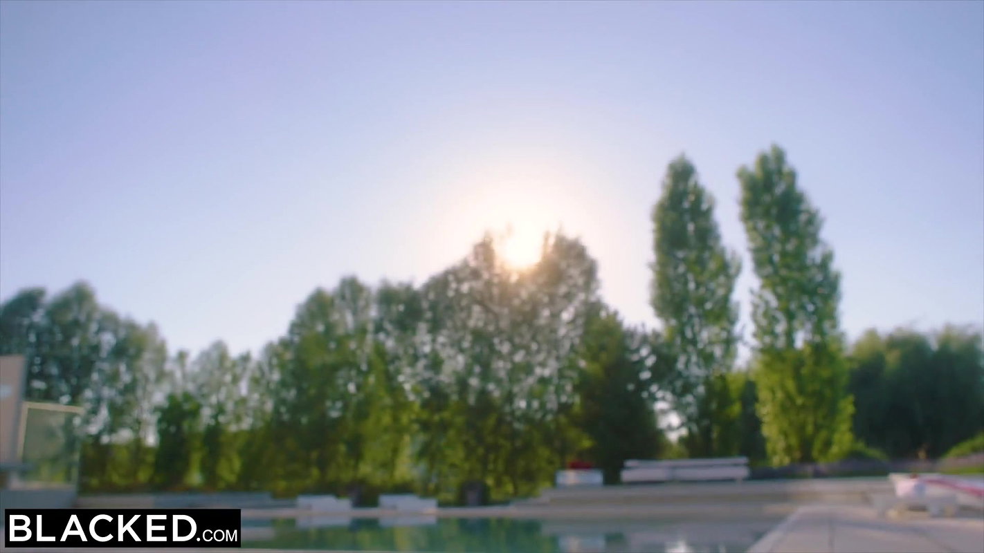 BLACKED Hottie Penelope has secret pool sex with huge BBC