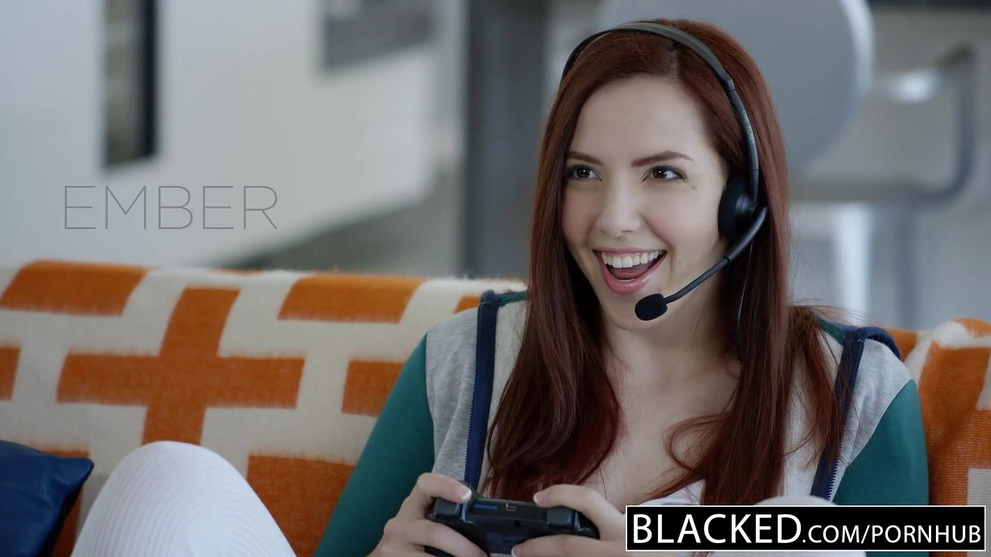 BLACKED Nerdy Ember Stone Takes Her First Black Cock