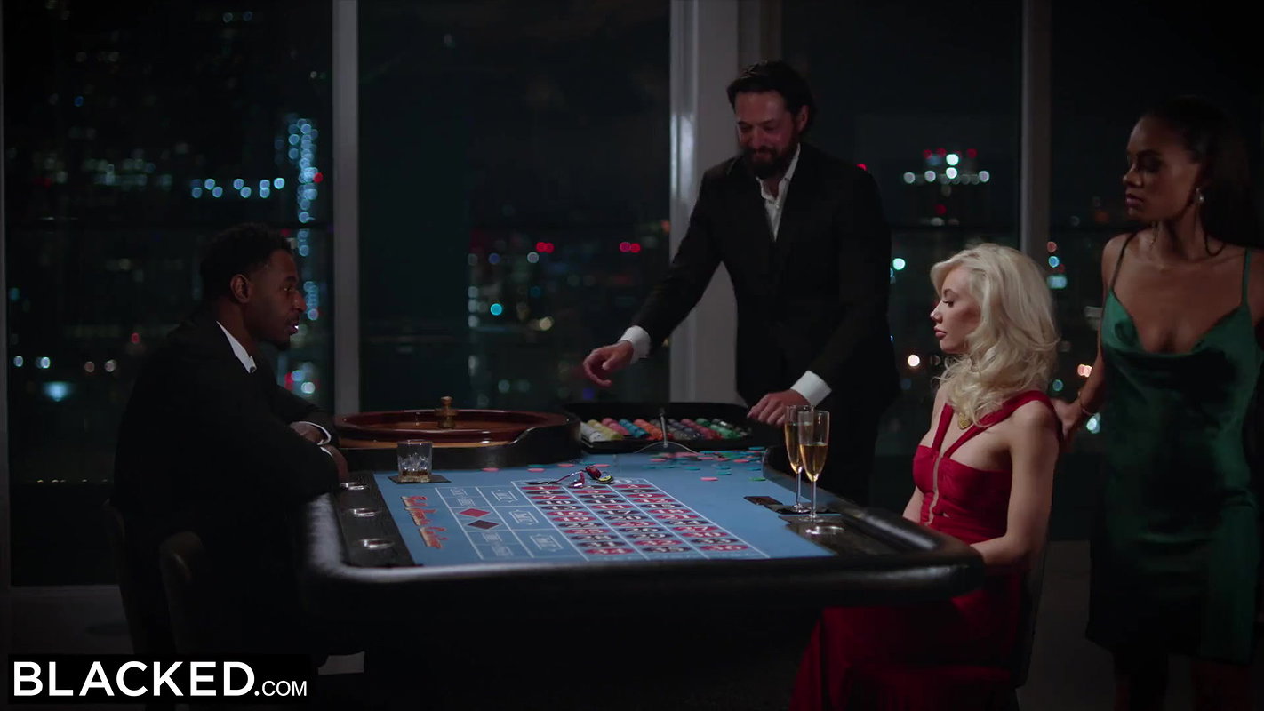 BLACKED Sexy Blonde Ivy Wolfe takes on high-stakes gambler
