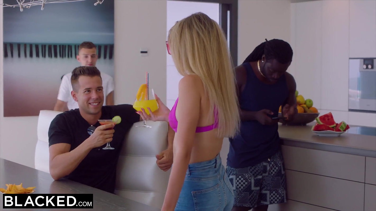 BLACKED Shy Talia seduces her longtime crush on holiday