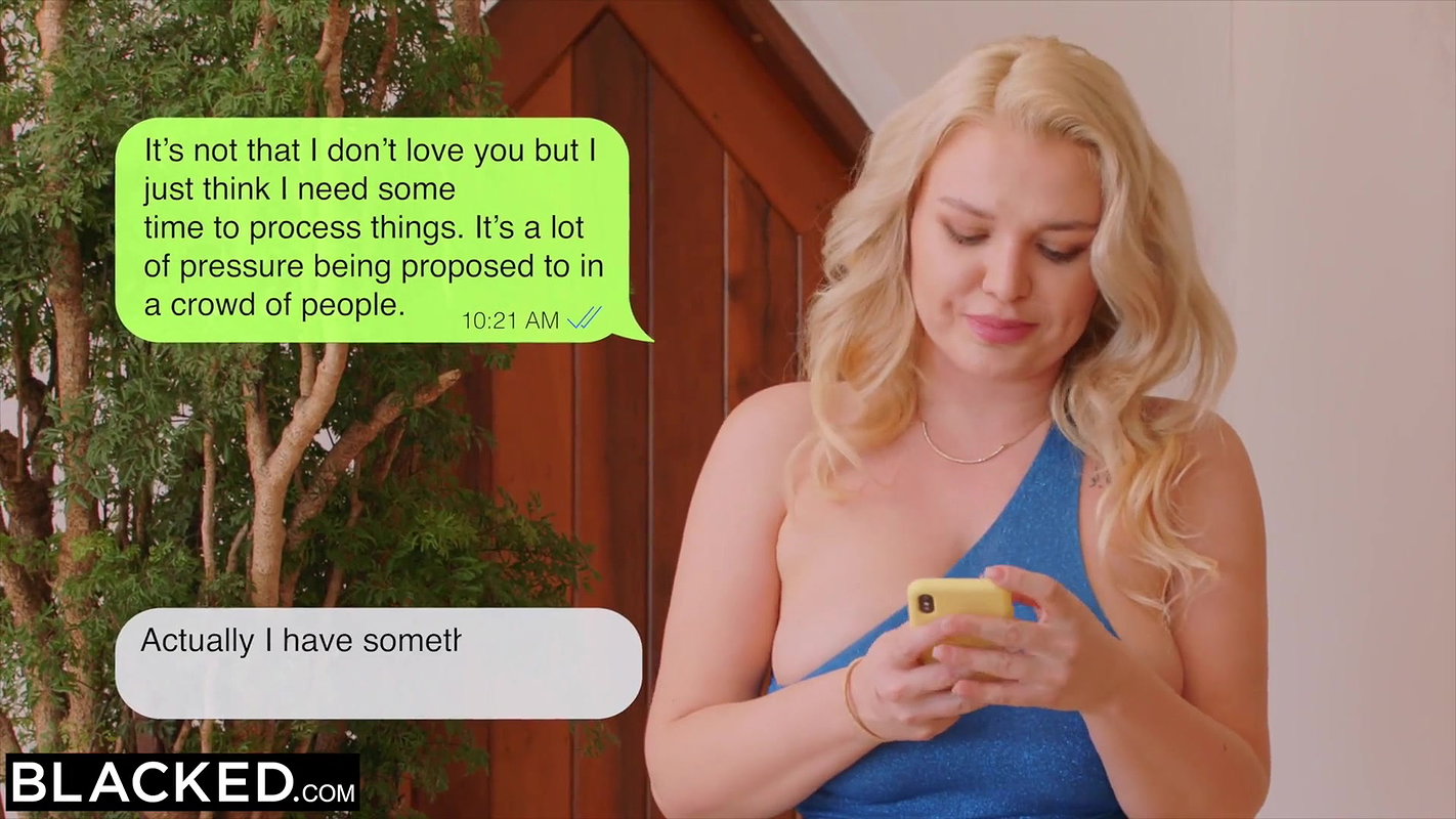 BLACKED Thick hot Blonde Miss Jackson gets a BBC creampie