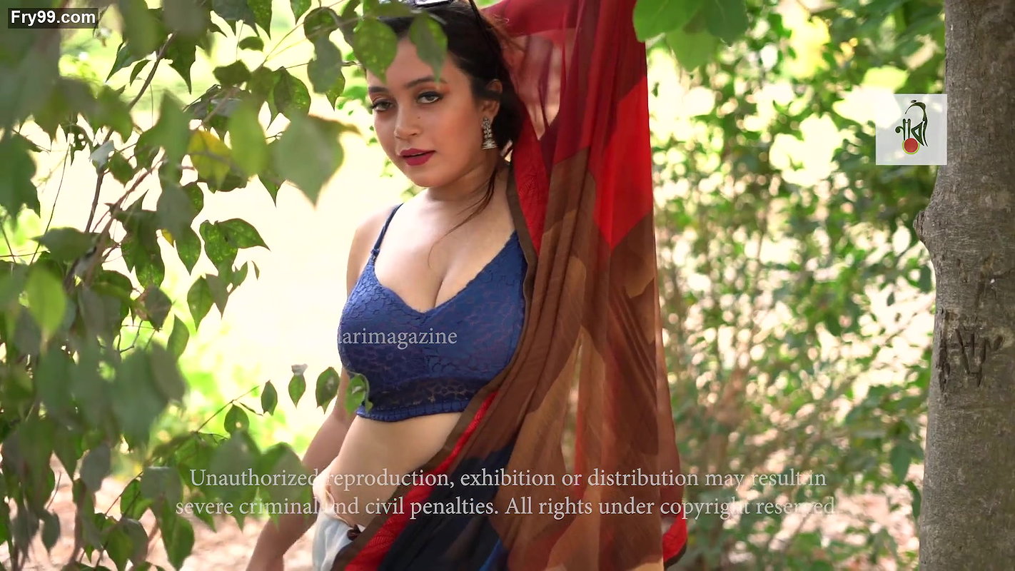 Rimpi NaariMagazine Video (Hot Saree Shoot In Forest)