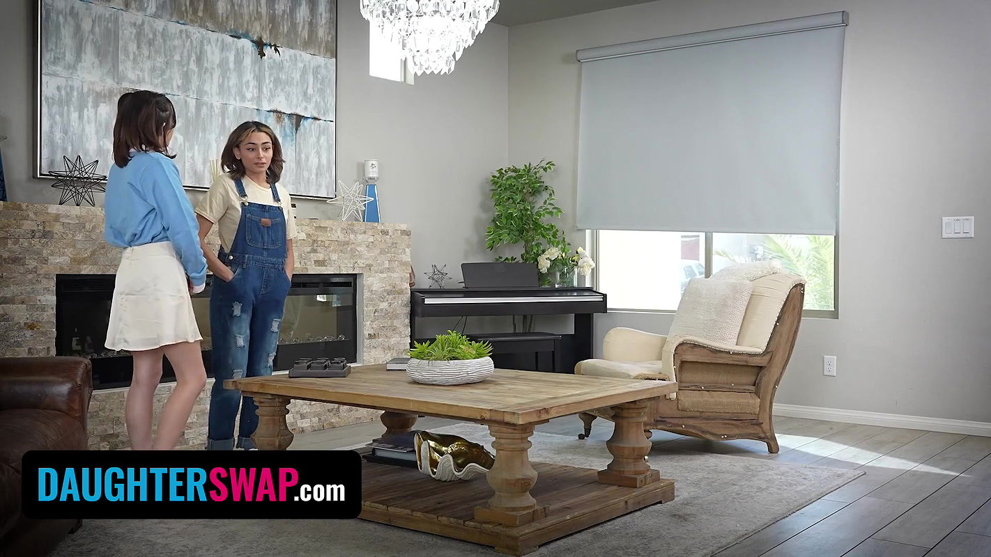 Daughter Swap – Hot Teen Cheer Up Their Neighbor By Offering A Hot Session Of Group Sex