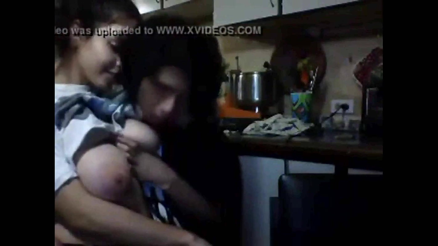 Big Boob Tanker Girl Enjoying With Boyfriend in College Dorm Room