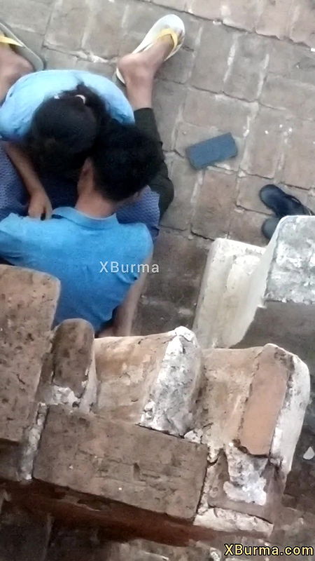 Burma collage lover fun caught