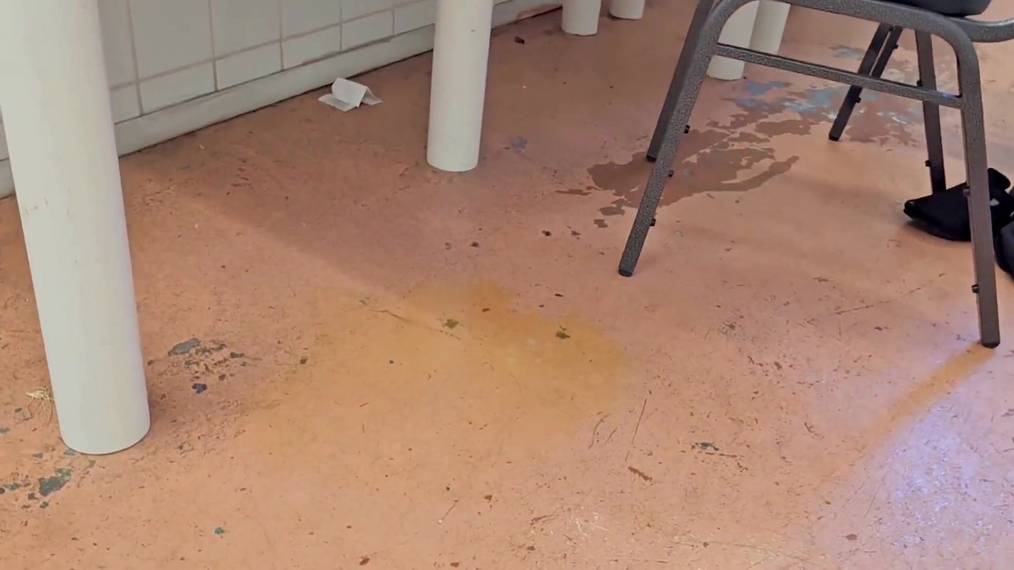 I Almost Pee Myself, Had to Rushed Into an Old Laundry Room and Piss a Big Load on the Floor