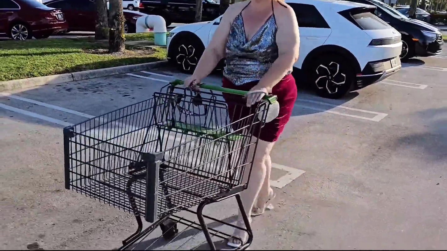 Stranger in supermarket parking, who said, he was a landscaper, i like his power tool & seeds