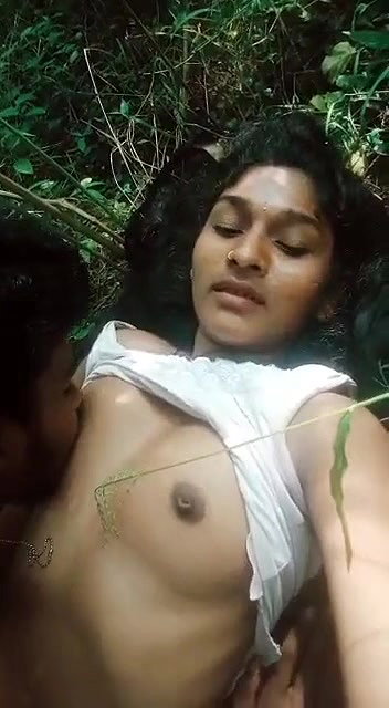 Hot girlfriend fucked by bff in jungle