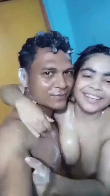 Lover in bathroom