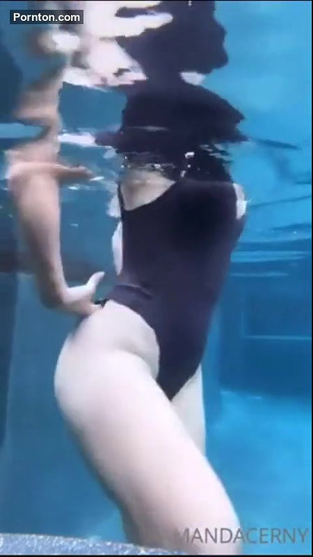 Amanda Cerny Nude Topless Pool Strip Onlyfans Video Leaked