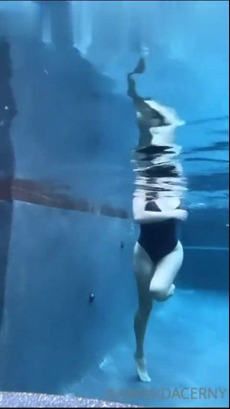 Amanda Cerny Nude Topless Pool Strip Onlyfans Video Leaked