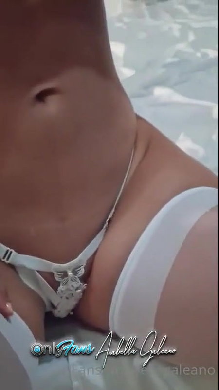 Anabella Galeano Lewd White Lingerie Tease Video – OnlyFans