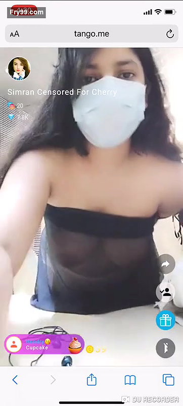 Simran censored for Chrerry NUde Show