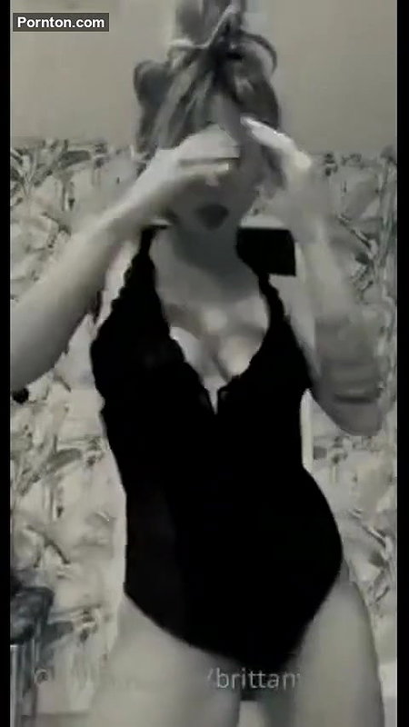 Brittany Furlan One-Piece Lingerie Striptease Onlyfans Video Leaked