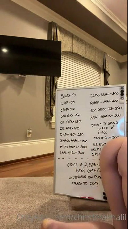 Christina Khalil Anal Drunk February Onlyfans Livestream Leaked