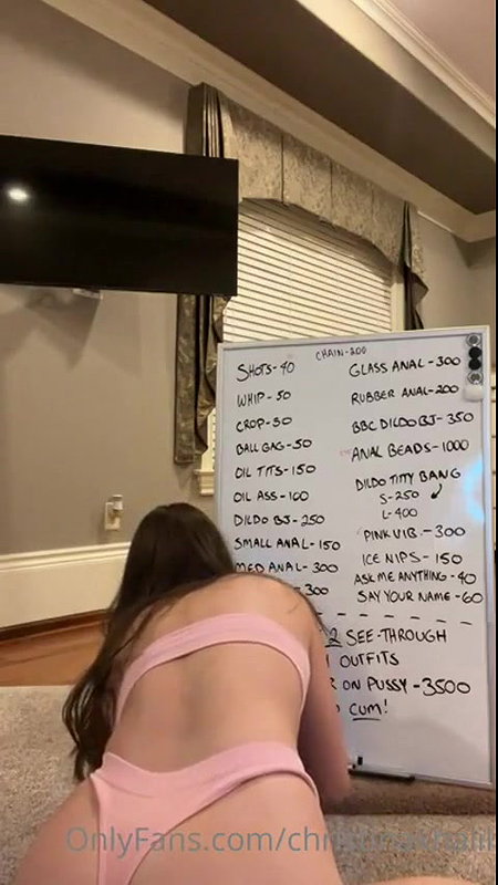 Christina Khalil Anal Drunk February Onlyfans Livestream Leaked