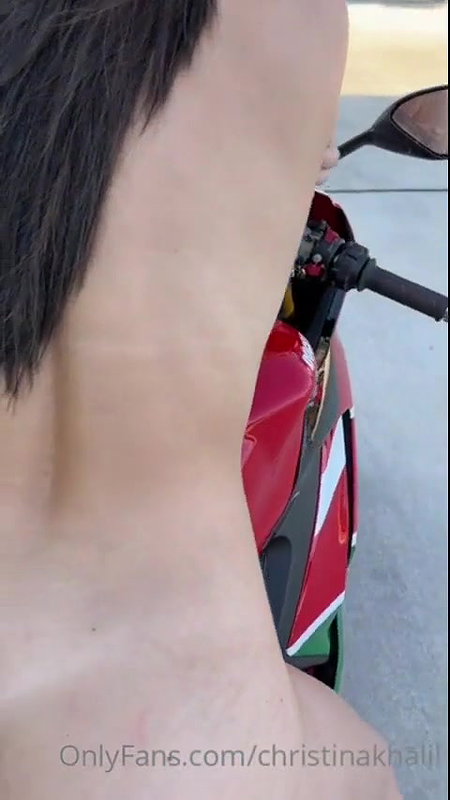 Christina Khalil Nude Sports Bike Onlyfans Set Leaked