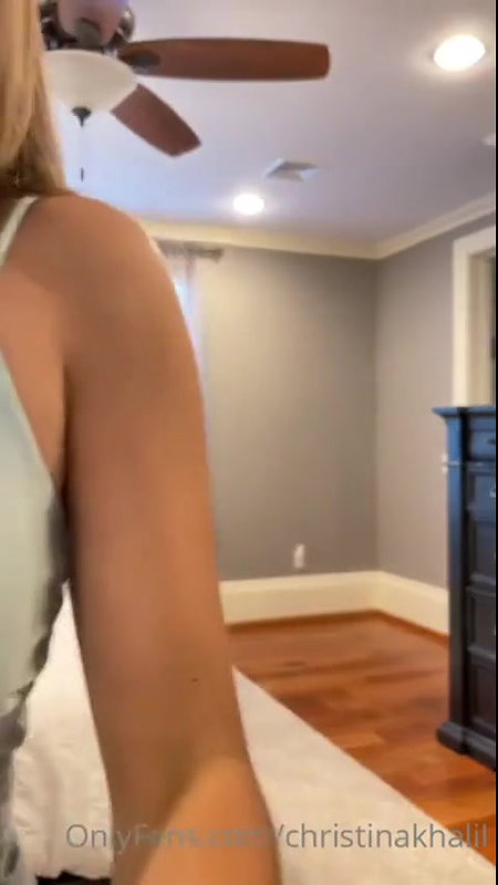 Christina Khalil See Through Lingerie Strip Video Leaked – OnlyFa