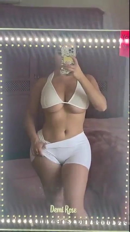 Demi Rose Sexy Underboob Selfie Video Leaked – OnlyFans