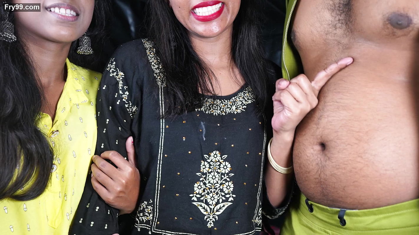 Brother two Sisters XXX fuck while their mom dad are watching