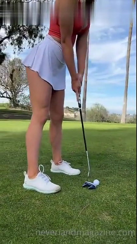 Grace Charis Golfing Topless Tits Tease Video Leaked