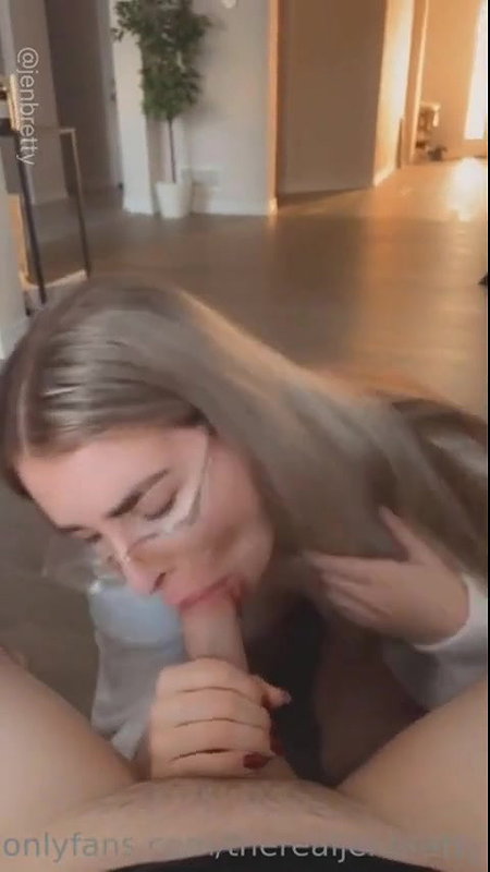 Jen Brett TheRealJenBretty Nude Sloppy Blowjob Video Leaked
