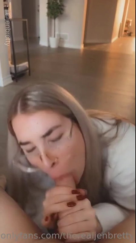 Jen Brett TheRealJenBretty Nude Sloppy Blowjob Video Leaked