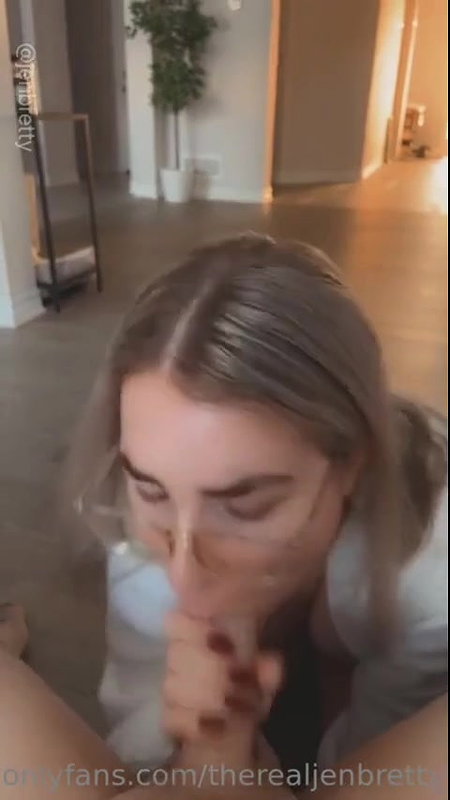 Jen Brett TheRealJenBretty Nude Sloppy Blowjob Video Leaked