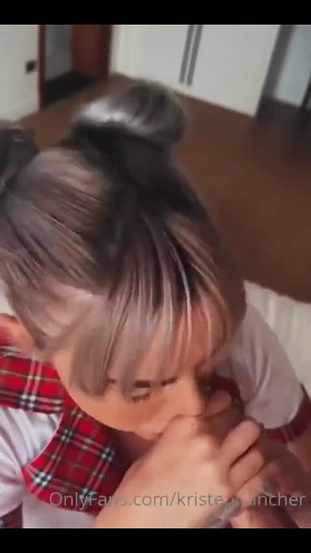 Kristen Hancher POV School Girl Blowjob OnlyFans Video Leaked