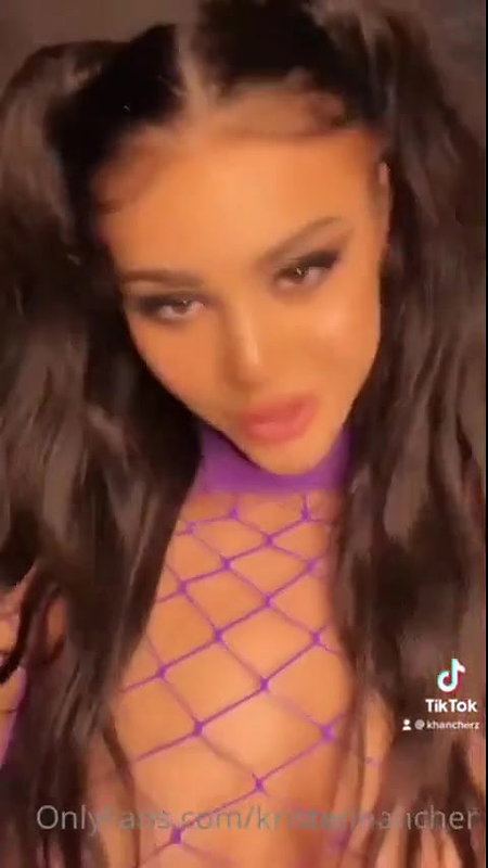 Kristen Hancher See Through Fishnet Lingerie Video Leaked – OnlyFans