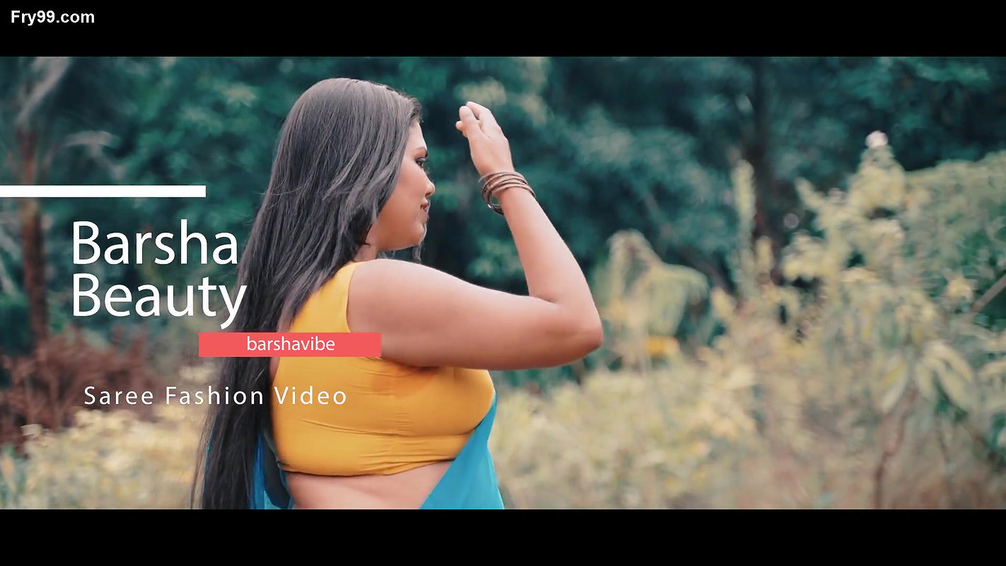 Bengal Beauty Barsha Teasing in Sky Blue Saree