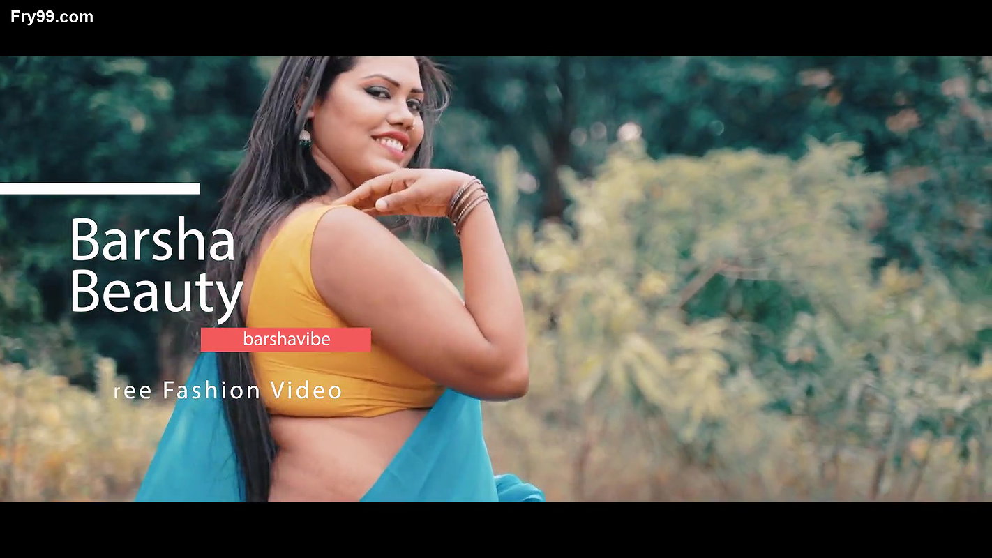 Bengal Beauty Barsha Teasing in Sky Blue Saree