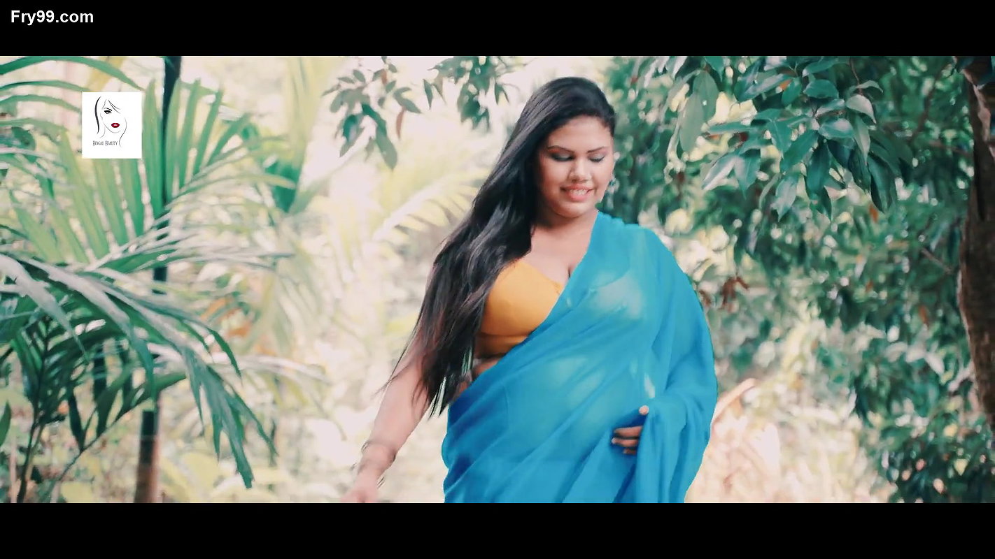 Bengal Beauty Barsha Teasing in Sky Blue Saree