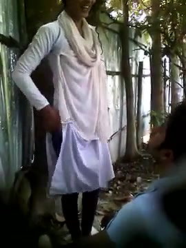 College lover outdoor