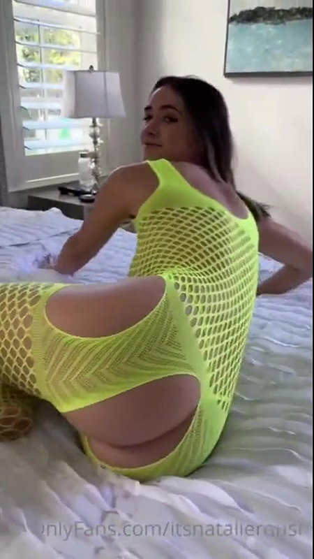 Natalie Roush Nude Fishnet Ass PPV Video Leaked