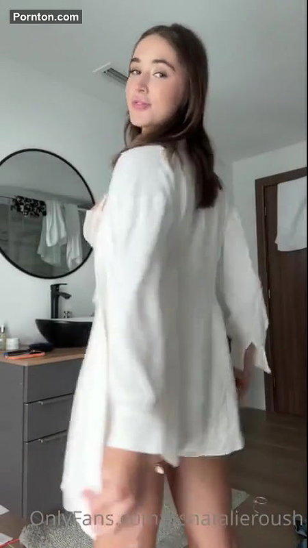 Natalie Roush White Lingerie Striptease Onlyfans Video Leaked