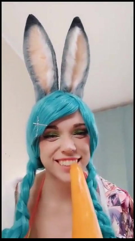 Octokuro Porn Dildo Masturbating Bunny Video