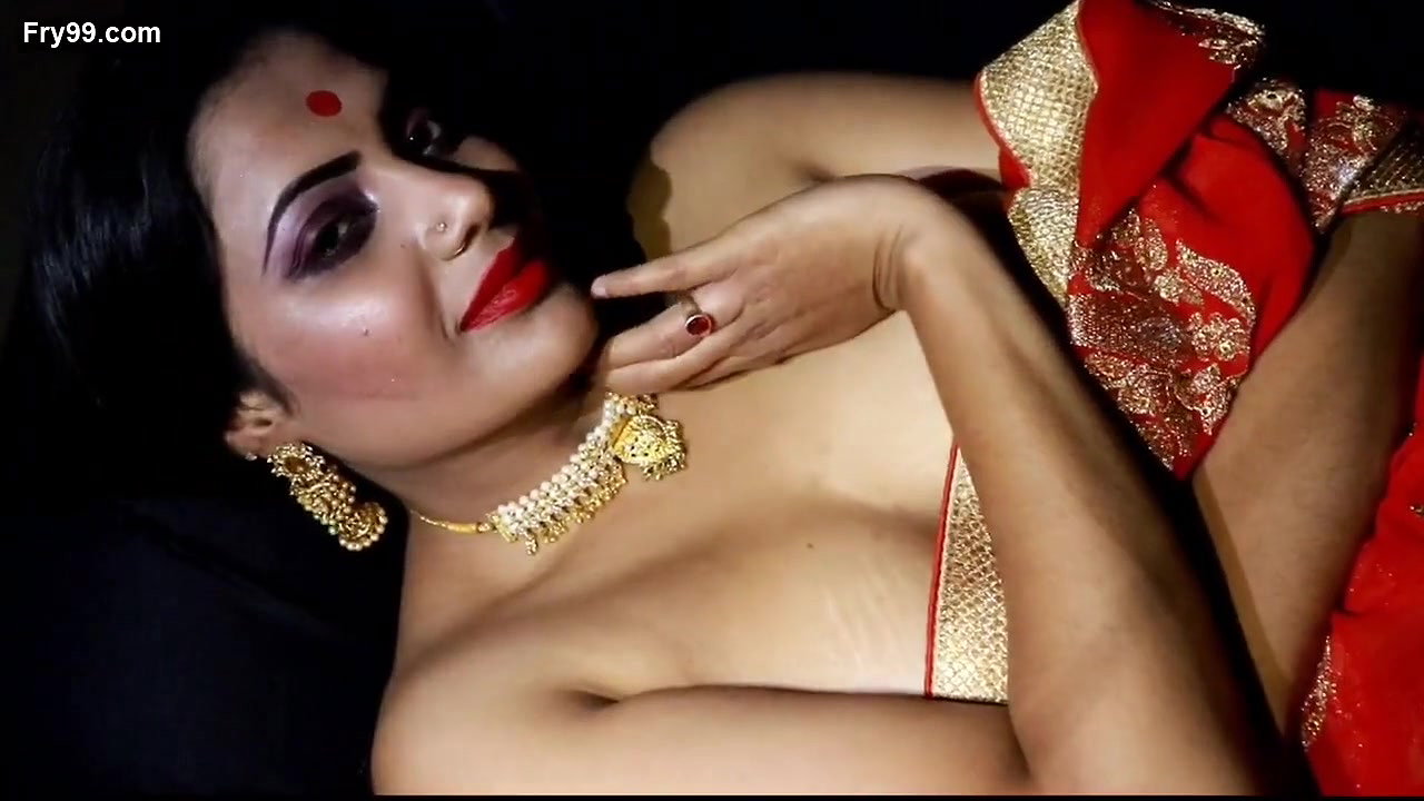 Megha Hot Photoshoot in Red Saree