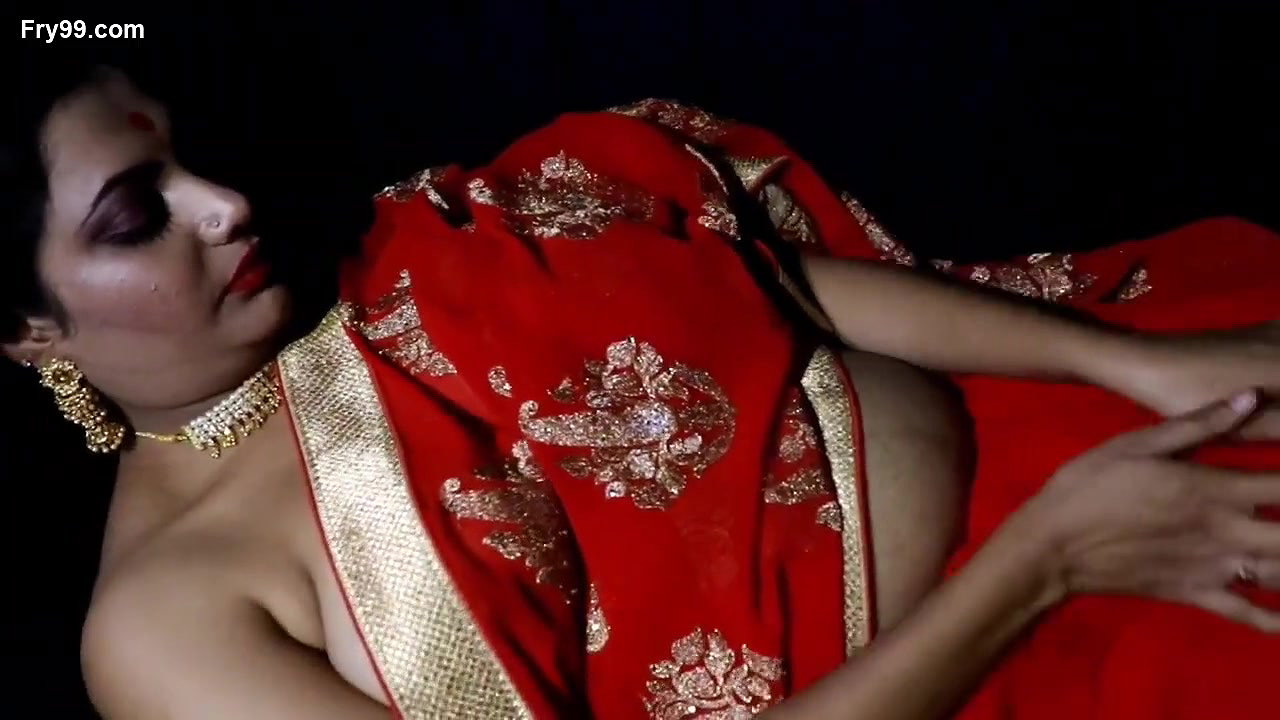 Megha Hot Photoshoot in Red Saree
