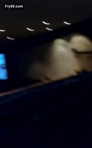 Aunty Showing Inside Theatre