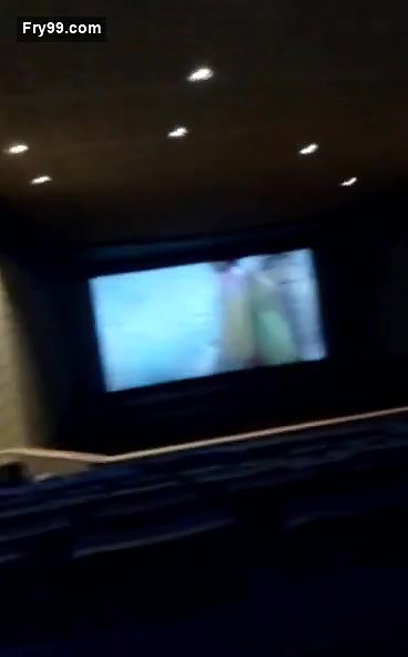 Aunty Showing Inside Theatre