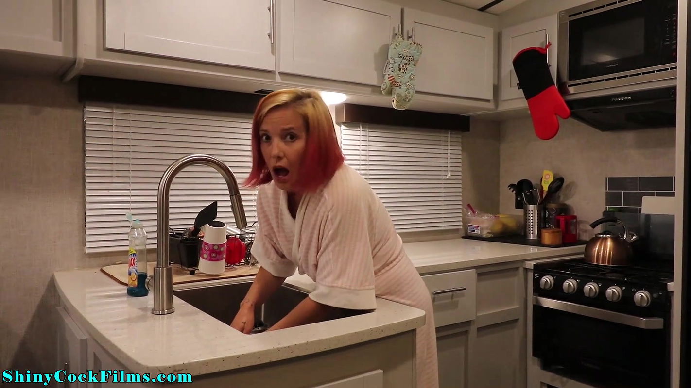 Stepson fucks stuck stepmom